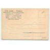 n°19667 - Carte Gaufrée - Pierrot derrière un rideau