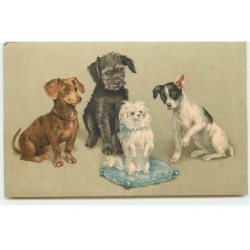 n°19697 - Chiens dont un...