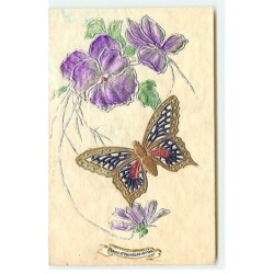 n°19700 - Carte Gaufrée et...
