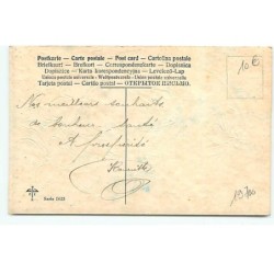 n°19700 - Carte Gaufrée et en relief - Bonne et Heureuse Année - Papillon et Pensées