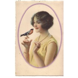 n°19705 - Jeune femme avec...