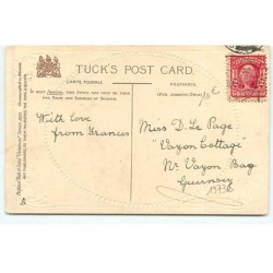 n°19735 - Carte Gaufrée - Loving Christmas Wisches - Fillette près d'un miroir
