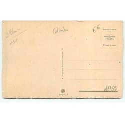 n°19759 - E. Colombo - Enfants assis sur un toit au clair de lune (humanisée) surpris par un chat