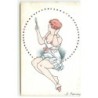 n°19768 - F. Fabiano - Pour être belle - série n°15-71 - Jeune femme en sous-vêtement se regardant dans le miroir