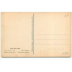 n°19770 - F. Fabiano - Pour être belle série n°15-72 - Jeune femme en sous-vêtement se faisant une manucure des pieds
