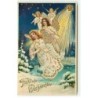 n°19772 - Fröhliche Weihnachten - Anges gardiens descendant du ciel étoilé