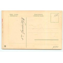 n°19790 - Carte Gaufrée - Bonne Année - Teckel regardant une pendule