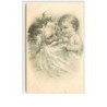 n°10986 - Carte Fantaisie - Père Noël et Bébé
