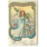n°19873 - Fröhliche Weihnachten - Têtes d'anges autour d'un ange gardien