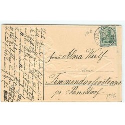 n°19876 - Carte Gaufrée - Fröhliche Weihnachten - Anges priant