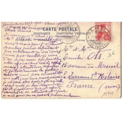 n°19901 - Carte Brodée - Souvenir au Lac Leman - Voilier