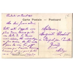 n°19902 - Carte Brodée - Bons Baisers - Fleurs