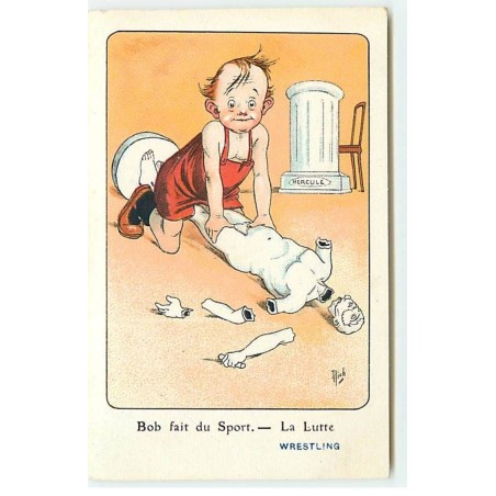 n°19905 - Mich - n°7066 - Bob fait du Sport - La Luttte