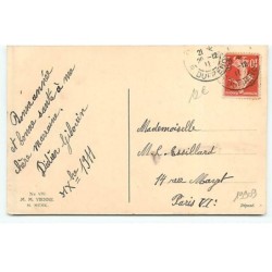 n°19909 - MM Vienne n°470 - P. Ebner - Heureuse Année - Fillettes avec des cochons, l'une ramassant des portes-bonheur