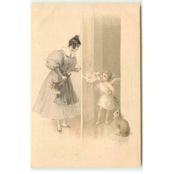 n°19914 - Jeune femme avec...
