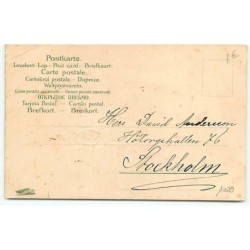 n°10029 - Carte Fantaisie - 1904 - Angelot à l'avant d'un bateau
