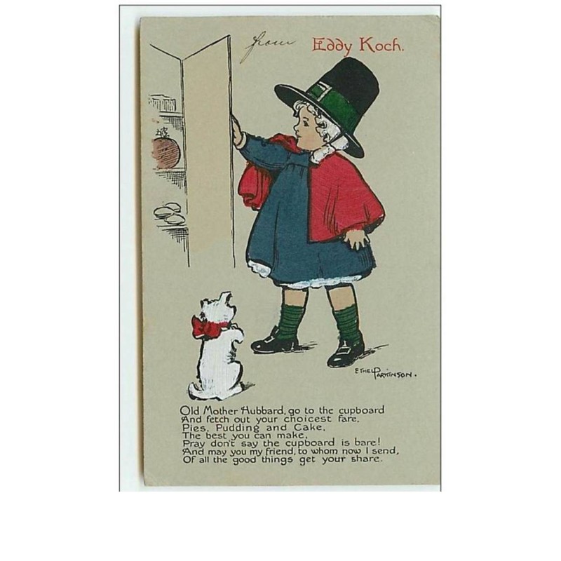 n°11010 - Carte Illustrateur - Ethel Parkinson - Eddy Koch - chien ou chat