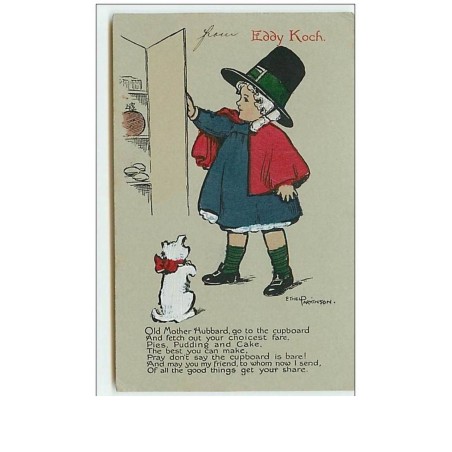 n°11010 - Carte Illustrateur - Ethel Parkinson - Eddy Koch - chien ou chat