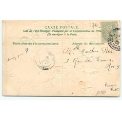 n°19980 - Carte Gaufrée - 1er Avril - Des fleurs ? J'en ai ! Gardez les vôtres. Afin de les offrir à d'autres !