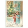 n°19984 - Fröhliche Weihnachten - Fillettes près d'un sapin