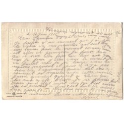 n°20102 - Carte Brodée - Porte Bonheur - Brins de muguet dans un panier