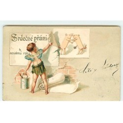 n°20126 - Carte Gaufrée -...