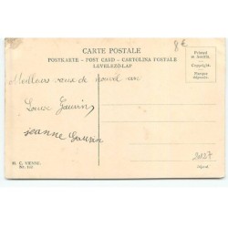 n°20127 - H.C. Vienne n°102 - Bonne Année - Fillette bordant des cochons