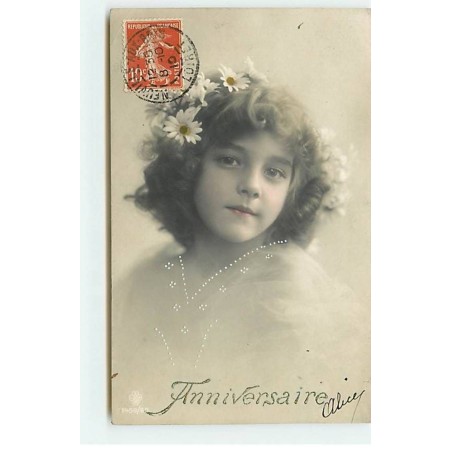 n°20244 - Anniversaire - Portrait de Grete Reinwald avec des marguerites dans les cheveux - 1459/60