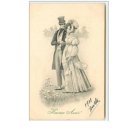 n°11028 - Carte Illustrateur - MM Vienne n°391 - Heureuse Année - Couple