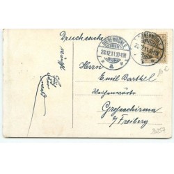 n°20257 - Fröhliche Weihnachten - Garçon portant une fillette sur l'épaule, les deux portant du houx