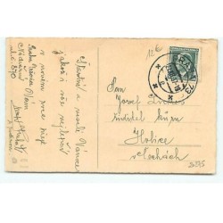 n°20275 - Stastny a vesely Novy Rok - Style Flatscher - Petit Ramoneur sur une échelle contre une cheminée
