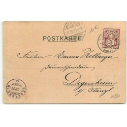 n°20280 - Fröhliche Ostern - Enfants cherchant des oeufs - 1898