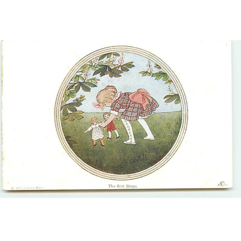 n°20312 - H. Willebeek le Mair - Mother's Little Rhyme Book - The First Steps - Poupées