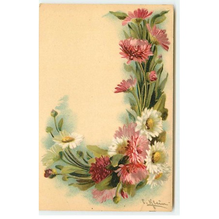 n°20317 - C. Klein - Alphabet Lettre J - Marguerites