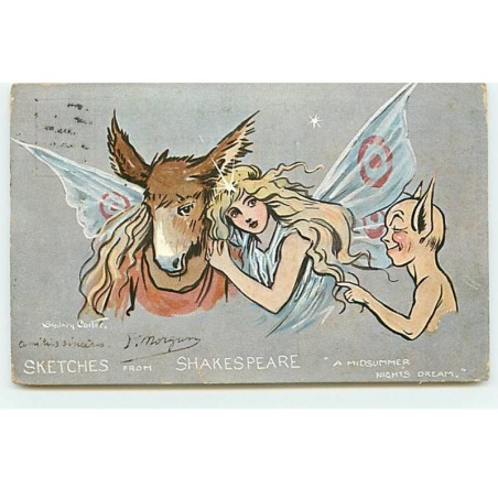 n°20323 - Sydney Carter - Sketches from Shakespeare - A Midsummer Nights Dream - Fée - Diable
