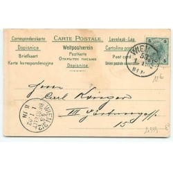 n°20333 - R. Kratki - Prosit Neujahr ! - Jeune femme portant des ailes parmi des trèfles