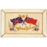 n°20351 - Carte Brodée - England for Ever - Drapeaux
