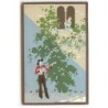 n°20407 - Illustrateur - G. Meschini - Ars Nova - Homme jouant de la guitare sous la fenêtre d'une femme