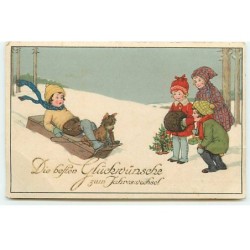 n°20430 - Enfants regardant...