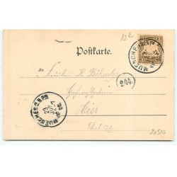 n°20510- Illustrateur- Art nouveau - Stroefer - Portrait d'une jeune femme dans un médaillon