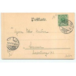 n°20514 - Illustrateur- Art nouveau - Stroefer - Jeune femme avec des perles dans les cheveux et deux anges