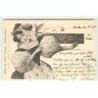 n°20515 - Illustrateur- Art nouveau - Stroefer - Ange embrassant une jeune femme
