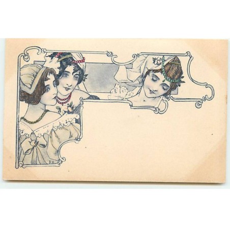 n°20517 - Illustrateur - Art nouveau - Trois jeunes femmes