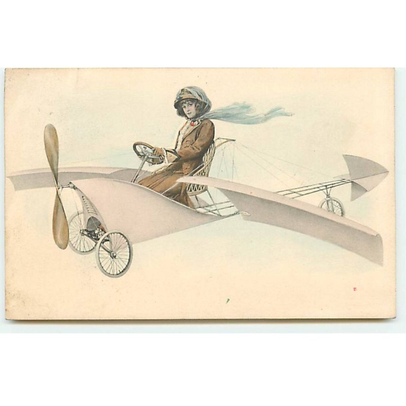n°20519 - Illustrateur - MM Vienne n°585 - Femme pilotant un avion