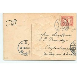 n°20545 - Carte Gaufrée - Hartelijk Gefeliciteerd - Fillette jouant du piano entourée de deux chiens