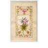 n°2055 - Carte Brodée avec pochette - Trèfle et fleurs