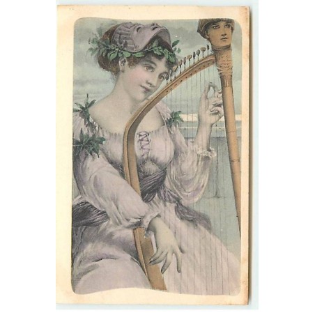 n°20560 - MM Vienne - Femme jouant de la Harpe