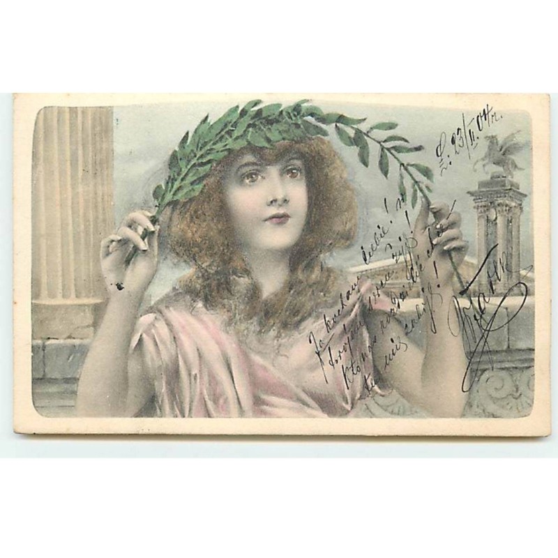 n°20563 - MM Vienne n°95 - Jeune Femme pliant une branche de Laurier