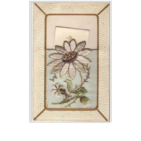 n°2057 - Carte Brodée - Edelweiss