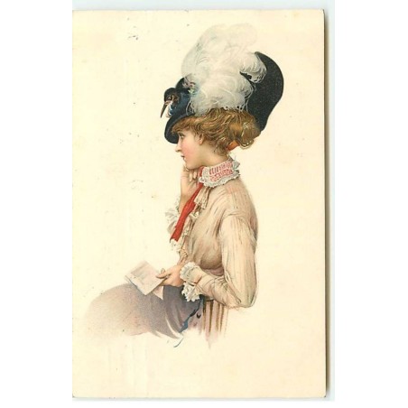 n°20614 - MM Vienne n°636 - Jeune femme portant un chapeau avec un oiseau